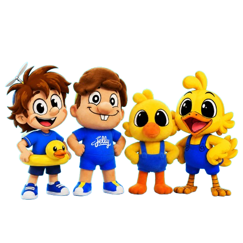 Jelly, Ducky, Jelly EXE and Ducky EXE together